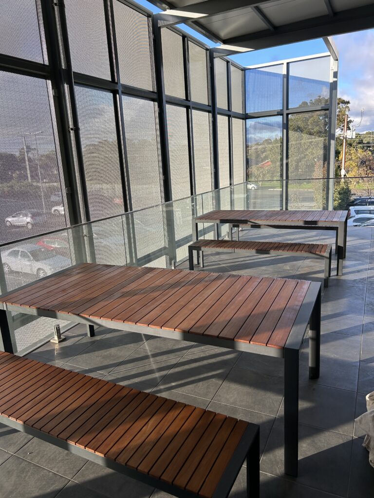 school benches